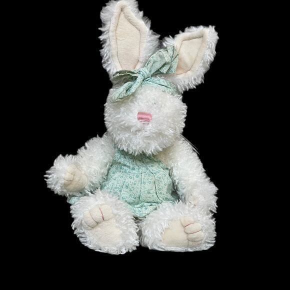 Boyds Bears Plush Juniper Bunnyhug White Rabbit TAGS #916501 Stuffed Animal Toy - Picture 2 of 16